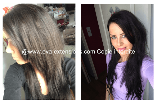 extension cheveux clip 60cm brun